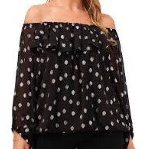 NWT Polka Dot Blouse